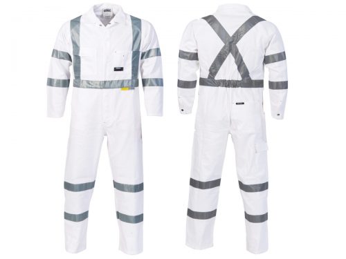 White Night Reflective Traffic Controller Overalls