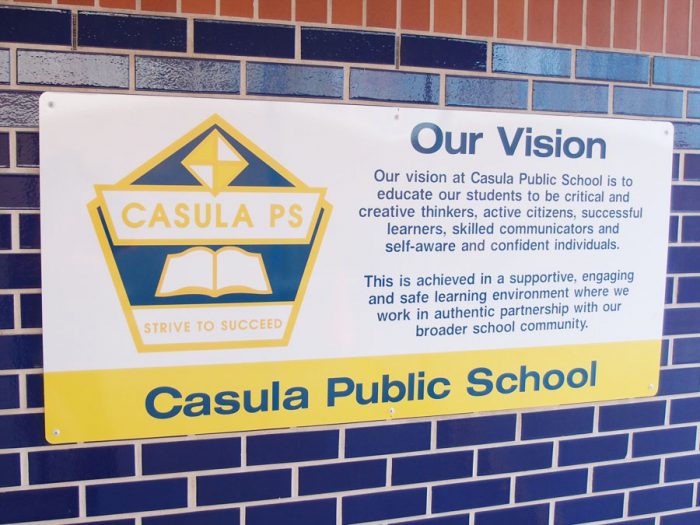 School Vision Statement Sign