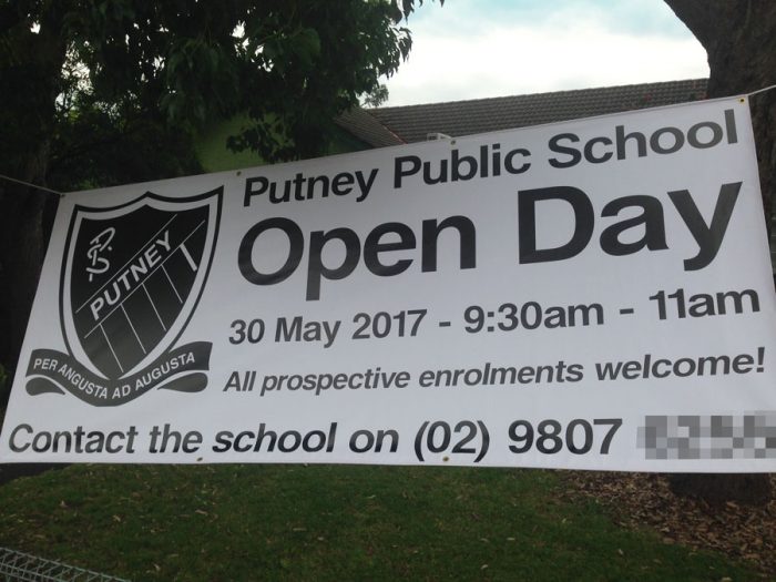 School Open Day PVC Sign