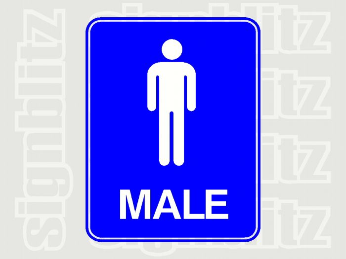 17ED-11-M Male Toilet School Sign