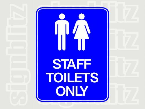 17ED-13 School Staff Toilet Only Sign