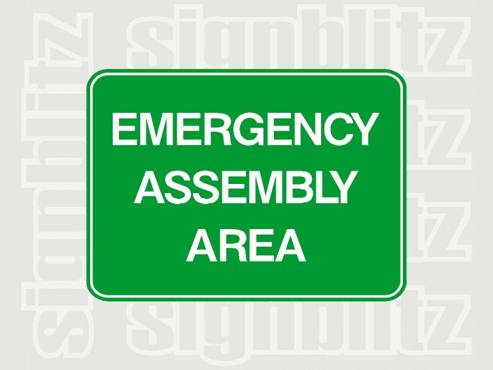 17ED-2 Emergency Assembly Area School Sign