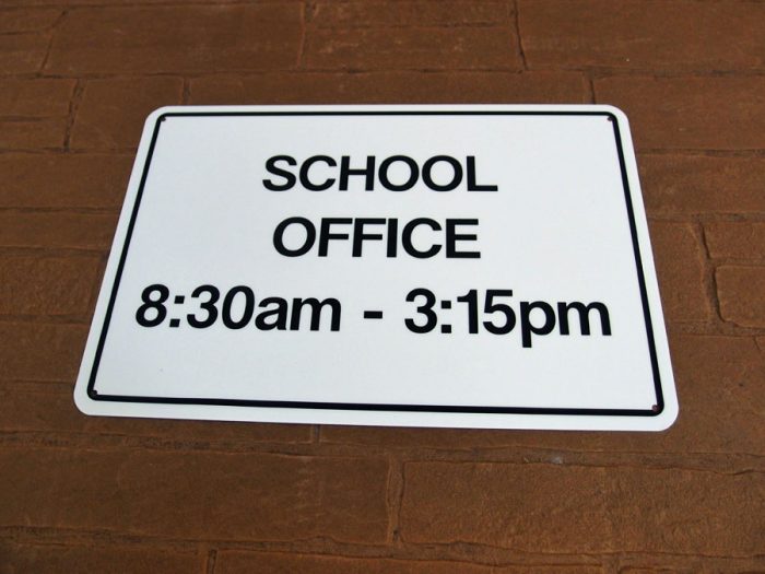 Custom Made School Safety Sign