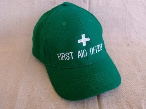 First Aid Officer Cap Green Colours