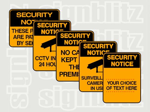 Security & CCTV Signs