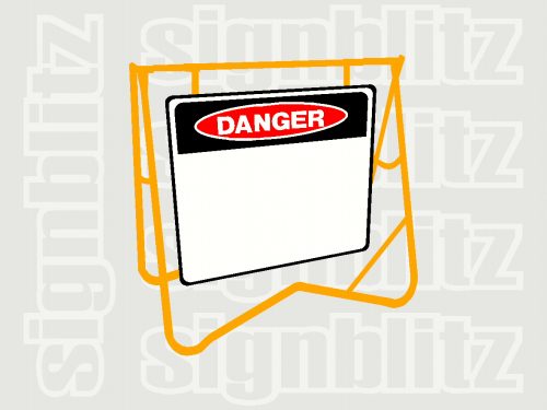 Swing Stand Frame with Danger Sign
