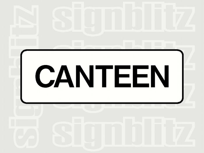 School Canteen Sign