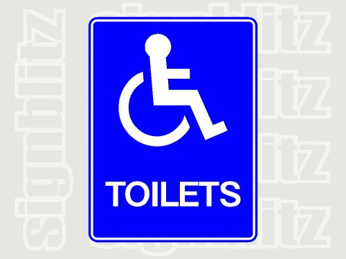 Disabled toilet signs