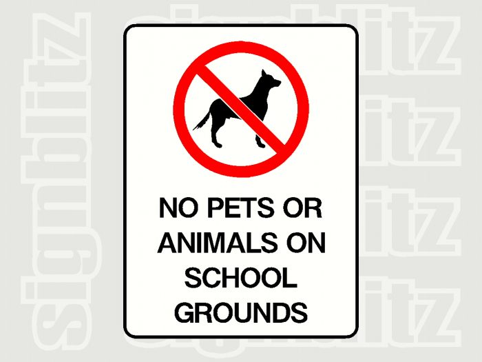No Pet Allowed Sign