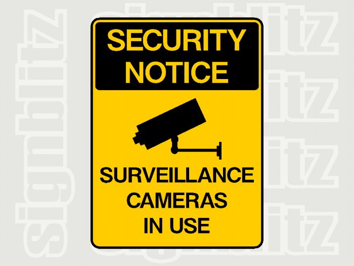 Security Camera Signs for schools