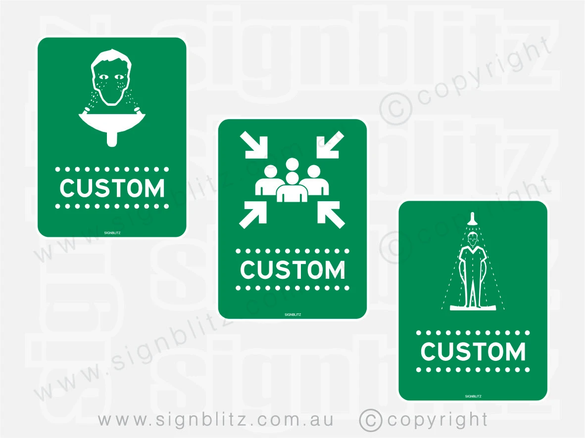Custom First Aid & Emergency Signs