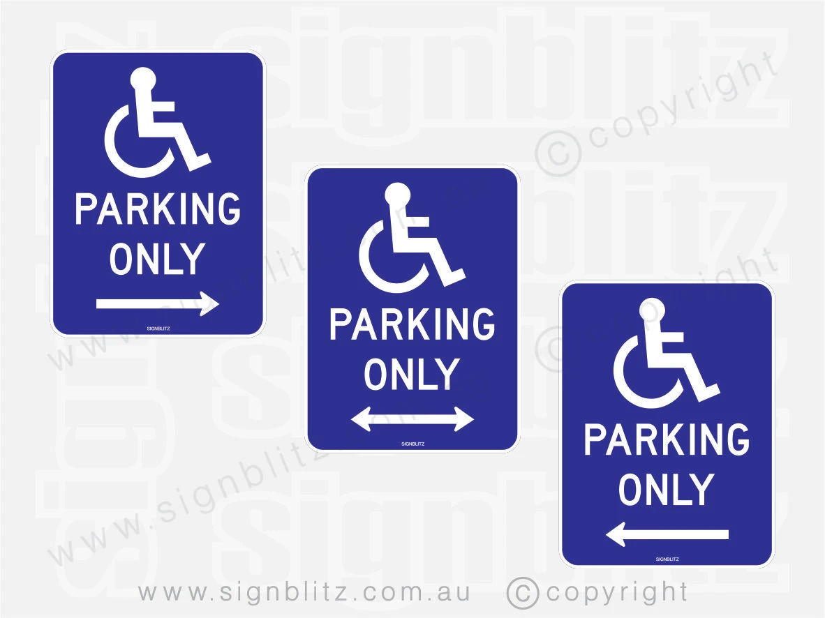 Disabled Parking Only Sign