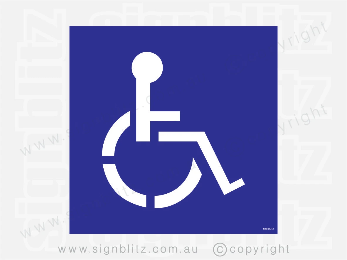 Disabled Parking Stencil