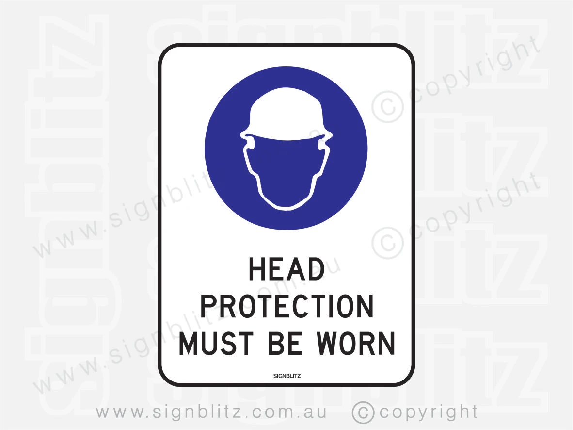 Head Protection Sign