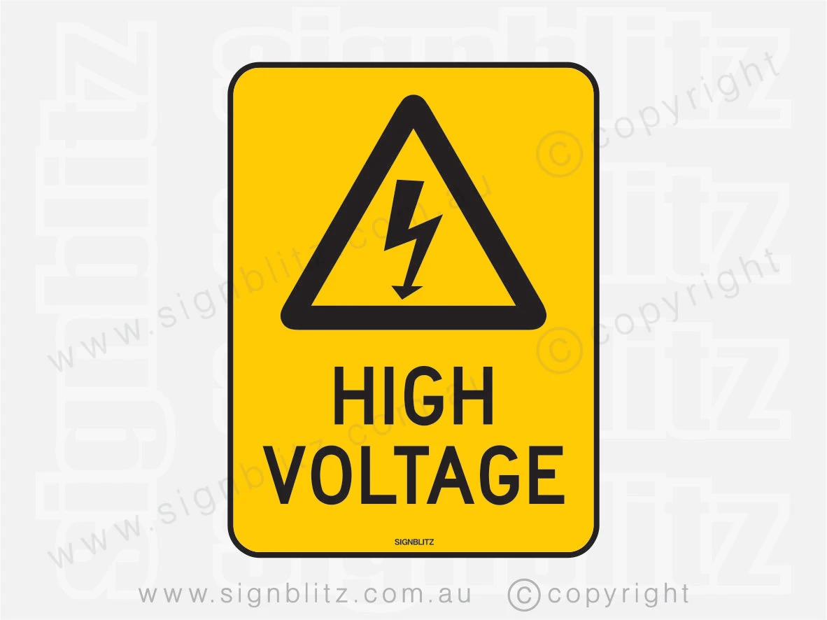 High Voltage Sign