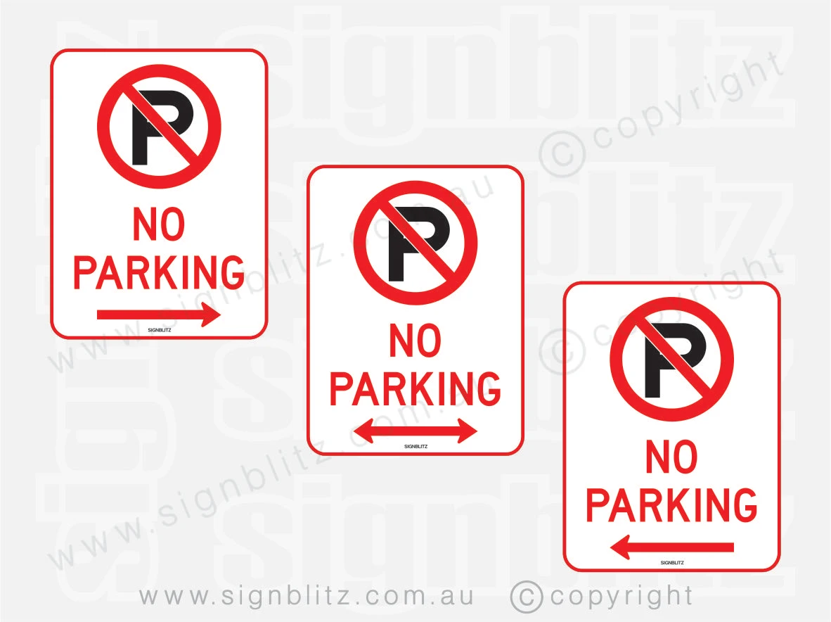 No Parking Symbol Sign