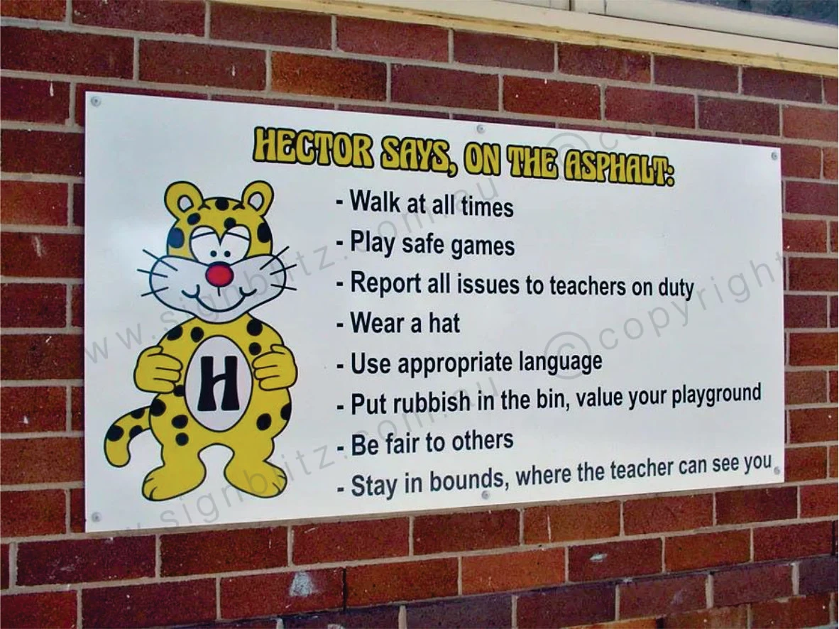 School PBL Signs (Positive Behaviour for Learning)