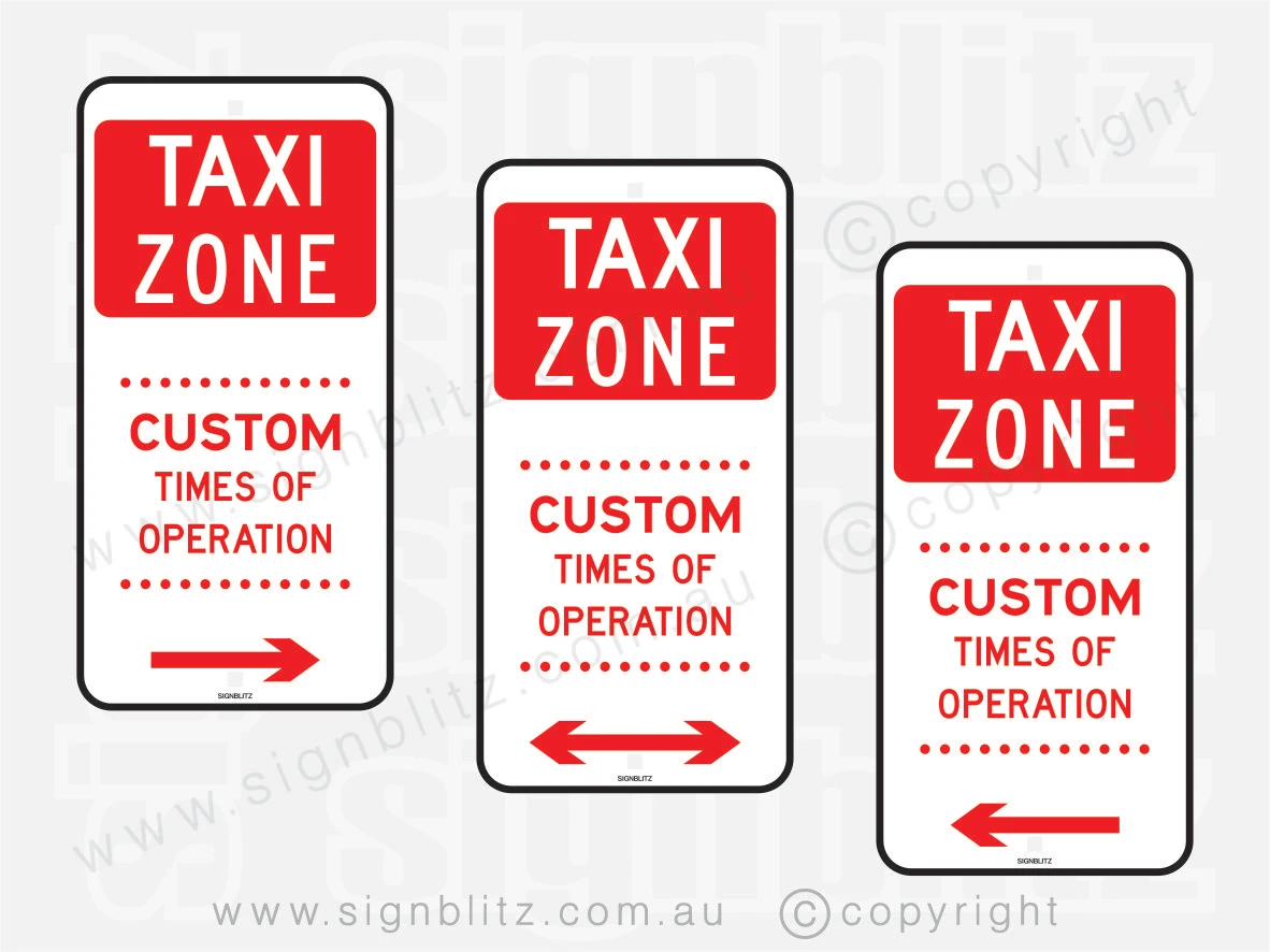 R5-21 Taxi Zone Signs