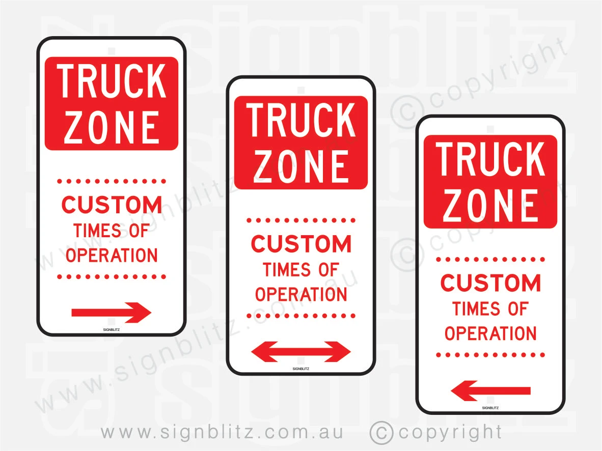 R5-24 Truck Zone Signs