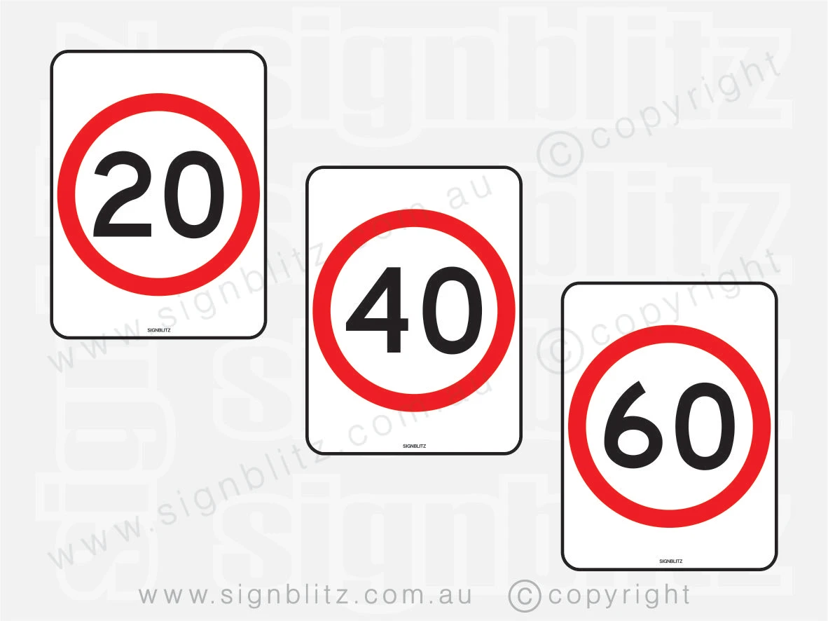 R4-1 Sign Speed Limit