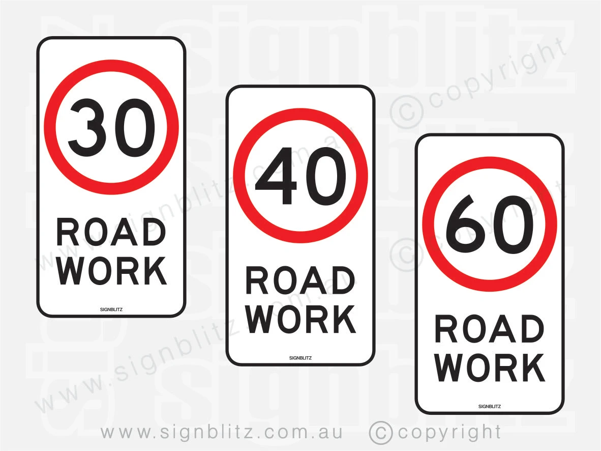 R4-212 Sign Speed Limit Road Work