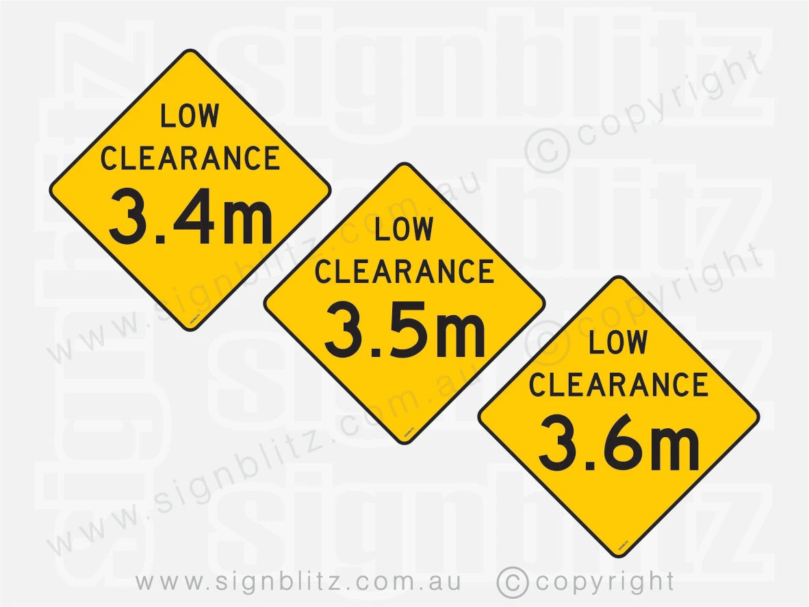 W4-8 Sign Low Clearance