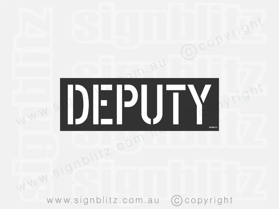 deputy principal stencil