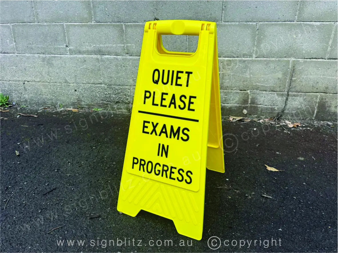Exam In Progress Sign